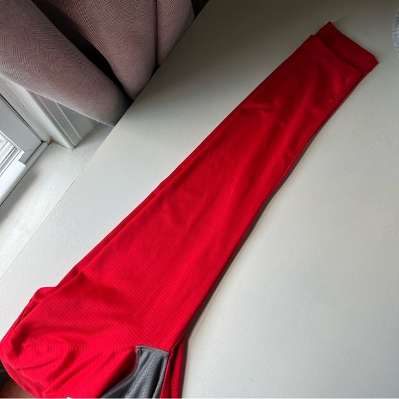 Chicago Bulls Sz Small Dri Quarter Zip Mens Pullover Jacket Red Gray Basketball - Picture 6 of 8